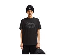Moncler Batman Logo Cotton T Shirt Herren schwarz