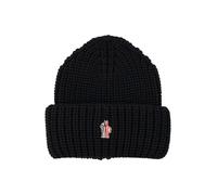 Moncler Caps & Mützen - Wool Beanie With Logo - Gr. ONE SIZE - in Schwarz - für Damen
