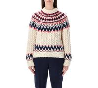 Moncler - Geometric Jacquard Wool Blend Jumper - Größe S - schwarz