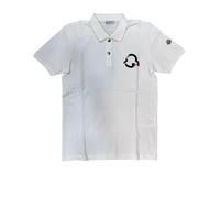 Moncler - Short-Sleeve Polo Shirt With Traditional Collar - Größe XXL - weiß
