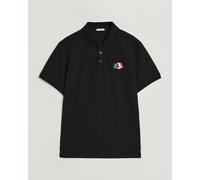 Moncler Tricolore Logo Polo Black Schwarz S