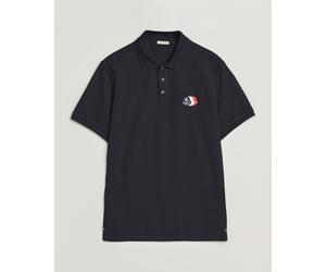 Moncler Tricolore Logo Polo Navy Blau L