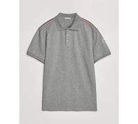Moncler Tricolore Shoulder Polo Light Grey Grau S