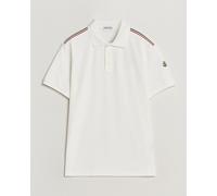 Moncler Tricolore Shoulder Polo White Weiß XL
