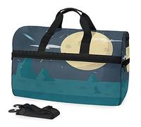 Mond Meteor Planet Tapete Sporttasche Badetasche mit Schuhfach Reisetaschen Handtasche für Reisen Frauen Mädchen Männer