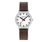 Mondaine Classic Herren Uhr analog Quarzwerk mit Leder Armband A660.30360.11SBG