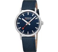 Mondaine Unisex Analog Quarz Uhr mit Textil Armband A6603036040SBD