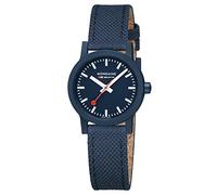 Mondaine Damen Analog Quartz Uhr mit Stoff Armband MS132140LD, Blau