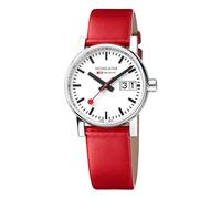 Mondaine MSE.30210.LCV Damen-Armbanduhr evo2 Großdatum Rot 30 mm