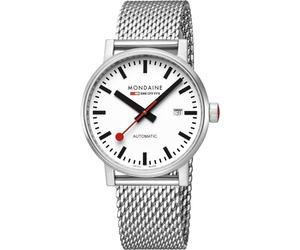 Mondaine Evo2 Automatic Herren Uhr analog Automatik mit Edelstahl Armband MSE.40610.SM