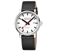 Mondaine Sbb Evo Big Auto Uhr One Size White / Black Vegan Grape Leather