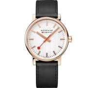 Mondaine Uhr evo2 - MSE.40112.LB - 40 mm - Ziffernblatt Weiss