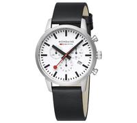 Mondaine Sbb 41411 Uhr One Size White / Black Vegan Grape Leather