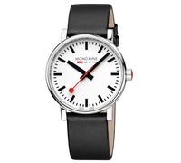 Mondaine Herren Analog Quarz Uhr mit Veganes Leder Armband MSE.40110.LBV