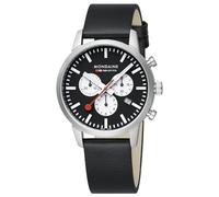 Mondaine Herren Analog Schweizer Quarzwerk Uhr mit Vegan Traubenleder Armband MSD.41420.LBV