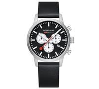 Mondaine MSD.41420.LBV Herrenuhr Chronograph Schwarz 41 mm