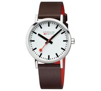 Mondaine Herren Armbanduhr Classic in der Farbe Braun mit Lederarmband, Gehäusedurchmesser: 40 mm, A660.30360.11SBGV