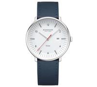 Mondaine MLE.41910.LDV Herrenuhr Doppio Solar Blau/Weiß 41 mm