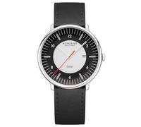 Mondaine MLE.41920.LBV Unisex-Armbanduhr Doppio Solar Schwarz 41 mm