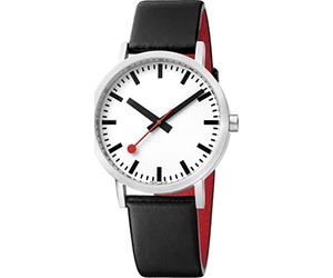 Mondaine Unisex Analog Quarz Uhr mit Leder Armband MSE40610LB