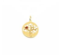 Monde Petit Baum des Lebens glänzender Anhänger Gelbgold 9K - Garantiezertifikat - 2582