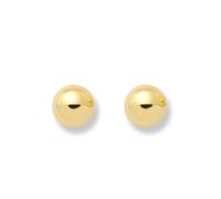 Monde Petit T1678P - Pendientes de bebe/niña oro 18 kts. de bola lisa 3.5 mm - Geschenkbox - Garantiezertifikat