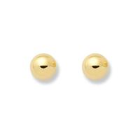 Monde Petit T1757P - Pendientes de bebe/niña oro 18 kts. media bola lisa 5 mm. - Geschenkbox - Garantiezertifikat