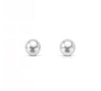 Monde Petit T1780P - Pendientes de bebe/niña oro 18 kts. gallon perla 4 mm. - Geschenkbox - Garantiezertifikat