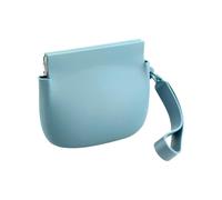 Monedero de silicona - Estuche pequeño de bolsillo para auriculares con cable | Estuche para monedas de 10 x 8 cm/3,94 x 3,15 pulgadas, bolsa de almacenamiento de silicona para mujeres y hombres, Blue