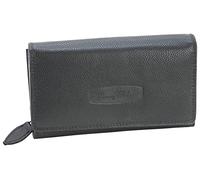 Money Maker - Damen Leder Geldbörse - Großer Geldbeutel für Frauen - Portemonnaie mit RFID-Schutz, schwarz