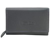 Money Maker Damen Leder Geldbörse - viel Stauraum - Großes Portemonnaie mit RFID-Schutz, Dunkel-Blau