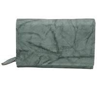 Money Maker - Damen Leder Geldbörse - viel Stauraum - Großes Portemonnaie mit RFID-Schutz, Grau