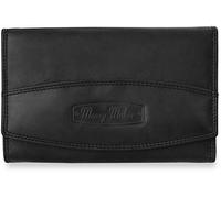 Money Maker RFID Blocker Echtleder Geldbörse Damen Frauen Kellnerbörse schwarz 16x2.5x9.5cm