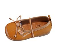 Monissy Kleinkinder Mary Jane Schuhe Mädchen Lederschuhe Schulschuhe Ballerina Schuhe für Geschenk Party Geburtstagsfeiern Schuluniform Hochzeit Neujahr Abend Alltag Freizeit, Braun, 32