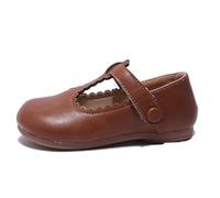 Monissy Mädchen Mary Jane Schuhe Kleinkind Ballerinas Schuhe Kinder Schulschuhe Prinzessinnenschuhe Lederschuhe Sandalen für Geschenk Geburtstagsfeiern Partys Alltag Kindergarten, Braun, 32