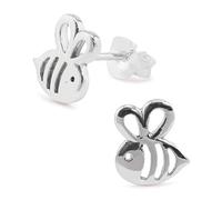 Monkimau Damen Ohrringe Biene Ohrstecker aus 925 Sterling Silver Silber