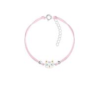 MONKIMAU - Katze - Kinderarmband, Armkettchen, Armreif, Armketten - aus 925 Sterling Silber - verstellbar 13 cm + 3 cm Verlängerung - hypoallergen & nickelfrei - für Mädchen & Kinder