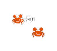 Monkimau Mädchen Ohrringe Crab | Ohrstecker aus 925 Sterling Silber | Kinderohrringe hypoallergen