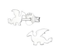 Monkimau Mädchen Ohrringe Drache Ohrstecker aus 925 Sterling Silver Silber