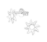 Monkimau Sonne Kinder Ohrringe | 925 Silber | Mädchen Ohrstecker Schmuck | Hypoallergen & Nickelfrei | Kinderohrringe Geschenkidee