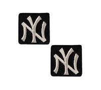 Mono Quick 06121 NY Emblem 2 Stück, 2er SET Bügelbild, Patch ca. 2,3 x 2,3 cm New York