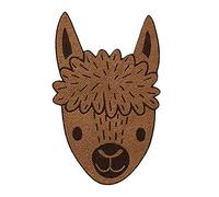 Mono Quick 0626x Tier Applikation, Bügelbild, Patch, Affe Giraffe Elefant Alpaka Koala, Tierkopf (06262 - Alpakakopf)