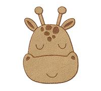 Mono Quick 0626x Tier Applikation, Bügelbild, Patch, Affe Giraffe Elefant Alpaka Koala, Tierkopf (06264 - Giraffenkopf)
