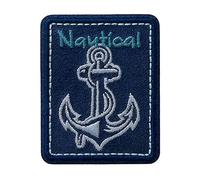 Mono Quick 08189 Nautical Anker Applikation, Bügelbild, Patch, Aufbügler, Aufnäher, Flicken
