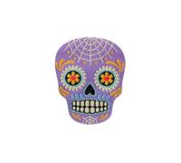 Mono Quick 08319 Totenkopf LILA, Applikation, Día de Muertos Bügelbild, Patch, Bunt - ca. 3,6 x 3 cm