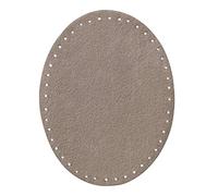 Mono Quick 100xx 2er Flicken Wildlederimitat, Applikation, Bügelbild, Patch Oval (10043 - Hellgrau)