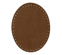 Mono Quick 100xx 2er Flicken Wildlederimitat, Applikation, Bügelbild, Patch Oval (10044 - Braun)