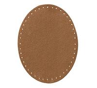 Mono Quick 100xx 2er Flicken Wildlederimitat, Applikation, Bügelbild, Patch Oval (10045 - Beige)