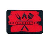 Mono-Quick 10217 Grillmeister Applikation, Bügelbild, Patch, Aufnäher, Aufkleber ca. 4,5 x 7 cm, Lord of the Grill