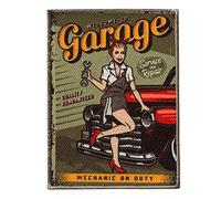 Mono Quick 1054x Pin up Girl Applikation, Bügelbild, Patch, Aufnäher, Flicken, Women Power (10543 - Garage)